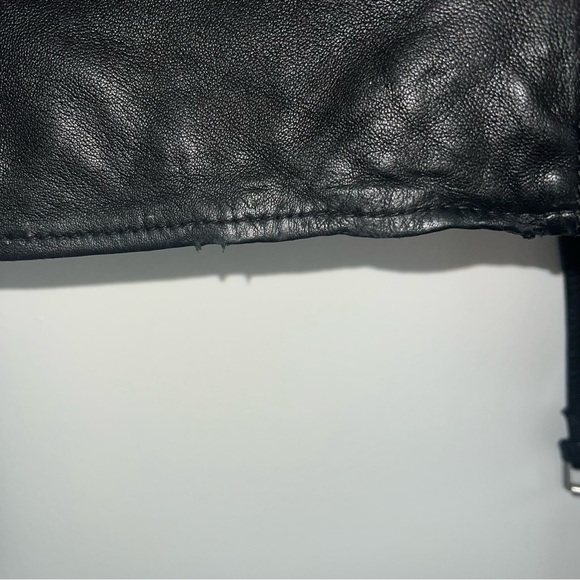 All Saints Balfern Leather Jacket | UK 12 / US 8 | Read Description | Damaged - Picture 9 of 10